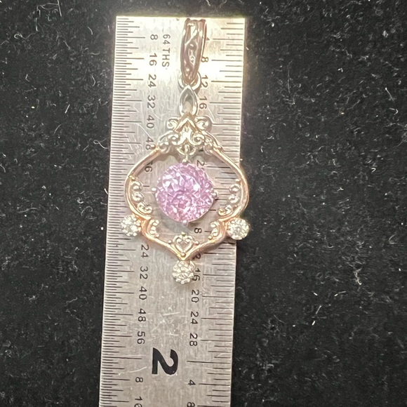 MICHAEL VALITUTTI NH GEMS EN VOGUE 925 And 18k Kunzite And Zircon Pendant. 4.06g - Picture 4 of 10